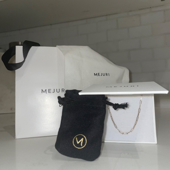 Mejuri 14k Gold Boyfriend Paperclip Bracelet - Picture 10 of 10